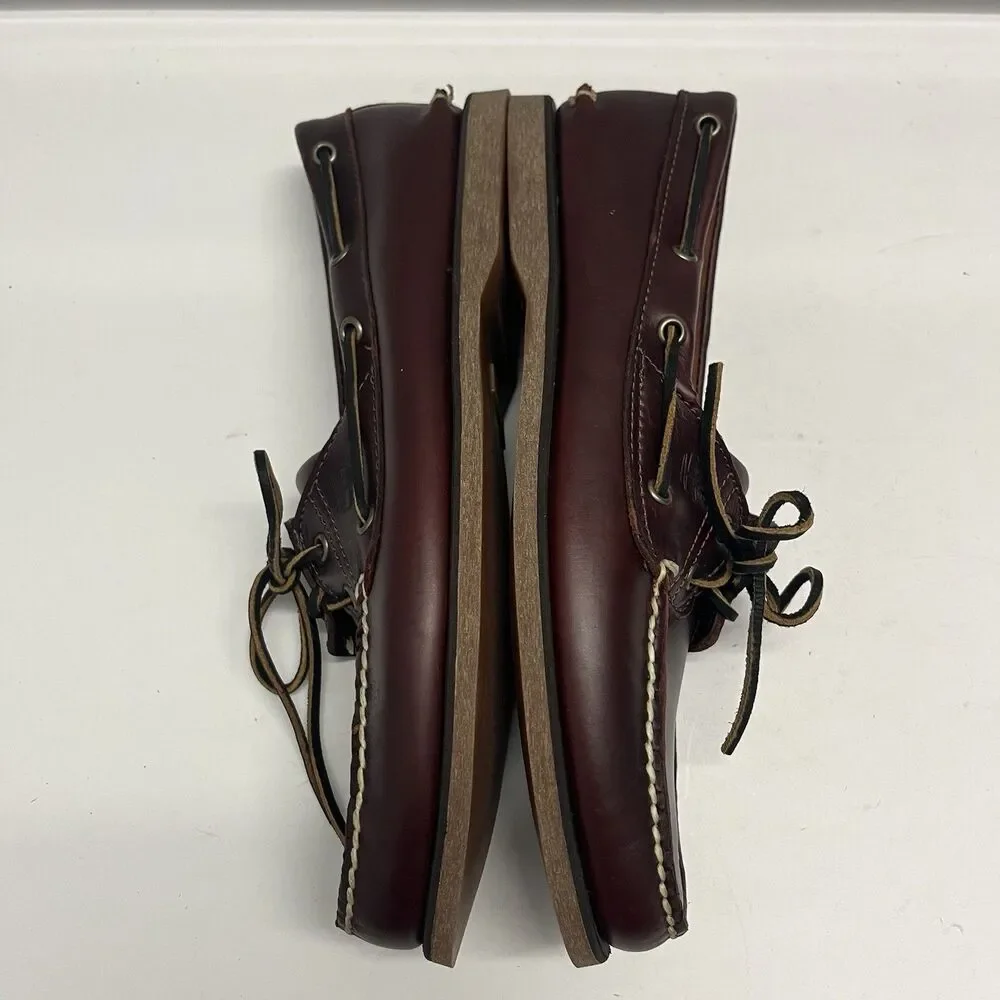 Timberland Men 11.5 M Boat Shoes Classic Brown Leather 25077